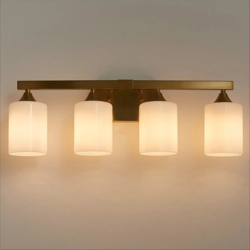 4-Light Brushed Bathroom Vanity Wall Light by HouseOfZazla