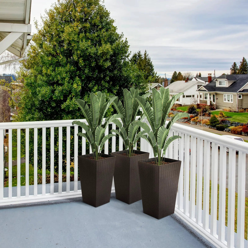 Outsunny Set of 3 Tall Planters by HouseOfZazla