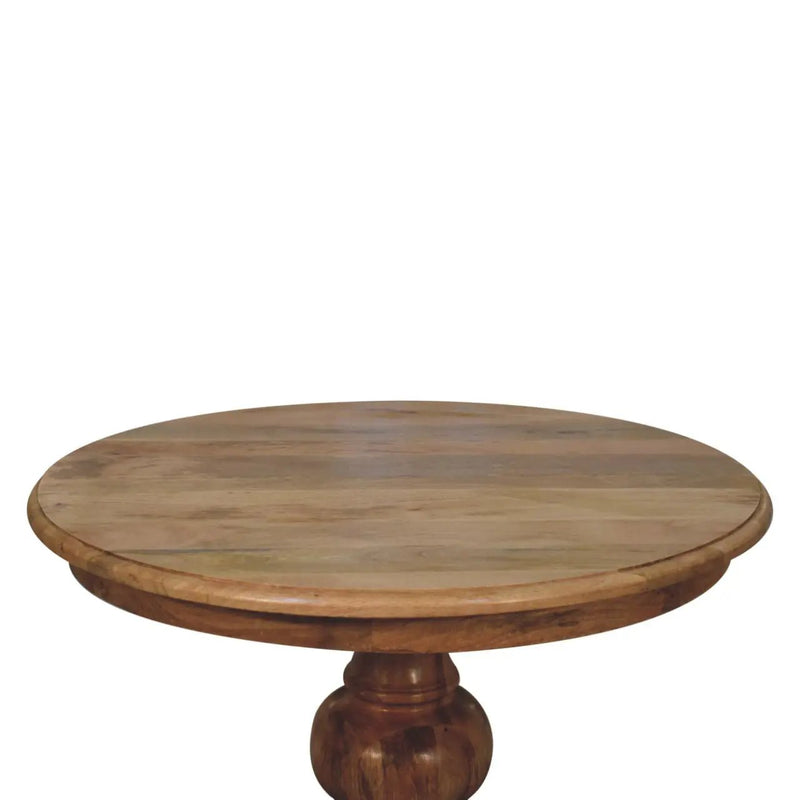 Round Turned Dining Table - Oak by HouseOfZazla