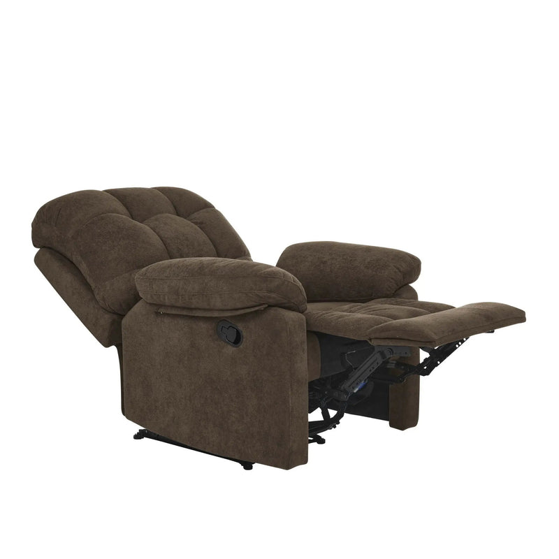 Devonaire - Manual Recliner With Padded Arms - Dark Brown by Unique Piece Furniture