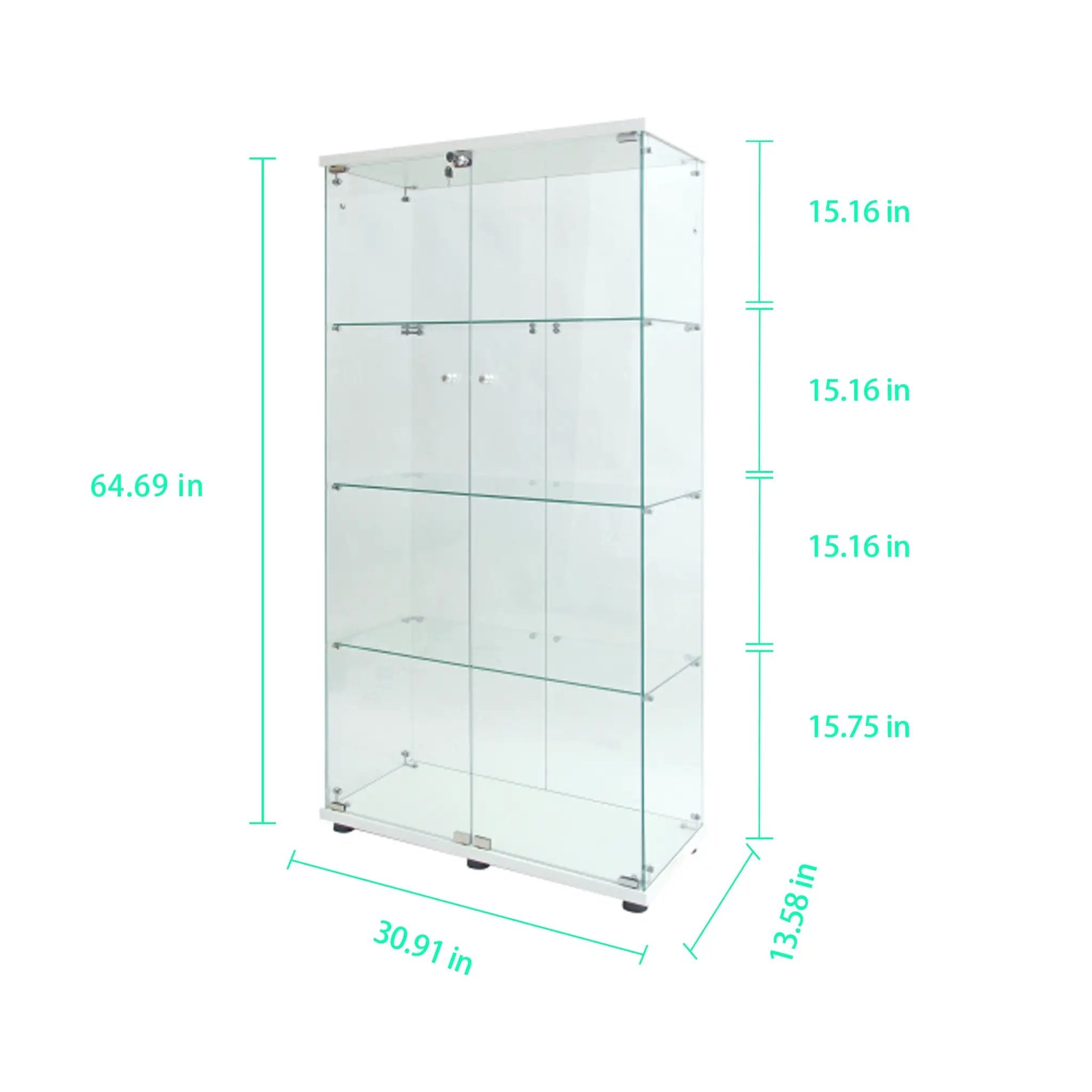 Tempered Glass Display Cabinet by HouseOfZazla