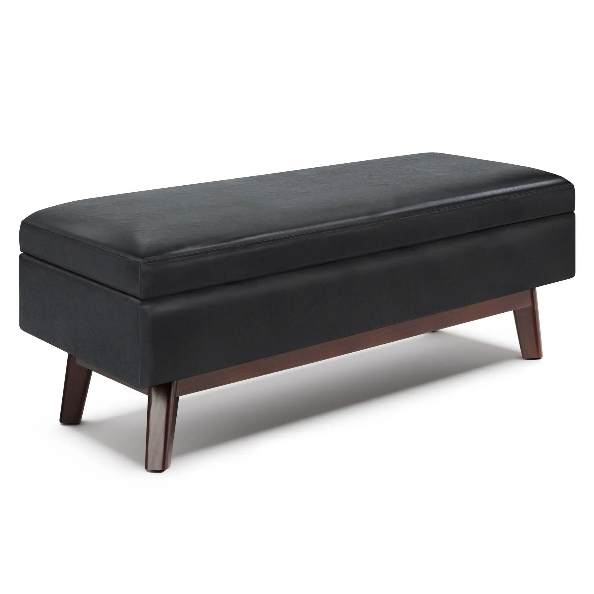 Owen - Rectangular Storage Ottoman - Midnight Black by Unique Piece Furniture