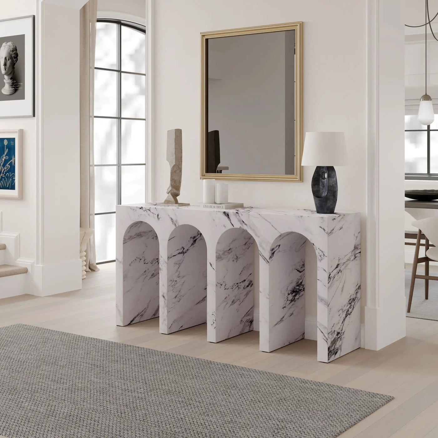 Fritzy - Engineered Stone Table by Unique Piece Furniture