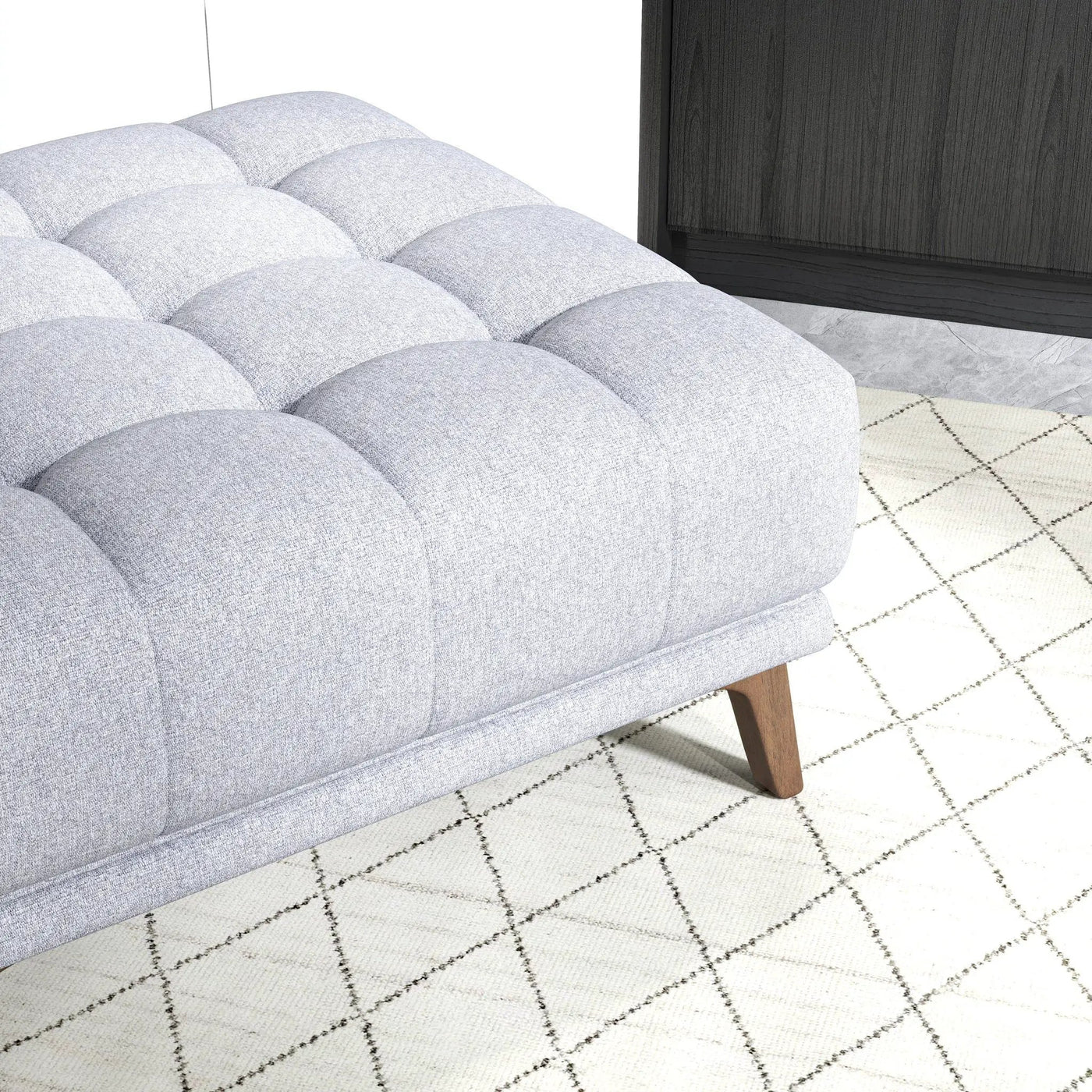 Addison - Square Upholstered Ottoman by HouseOfZazla