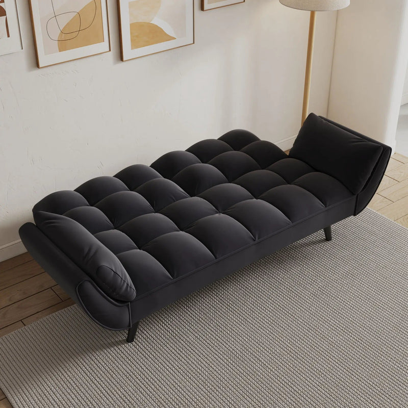 Sofa Soft Two Armrests Throw Pillow Pillow Comfortable Fit Apartment Bedroom Small Space by HouseOfZazla