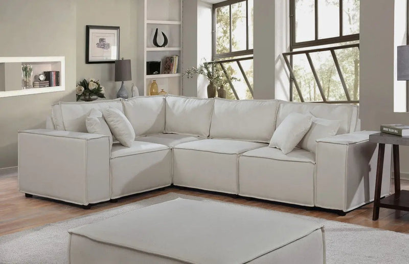 Melrose - Modular Sectional Sofa With Ottoman by HouseOfZazla