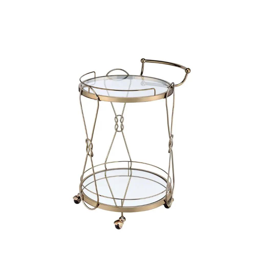 Zekera - Serving Cart - Champagne by Unique Piece Furniture