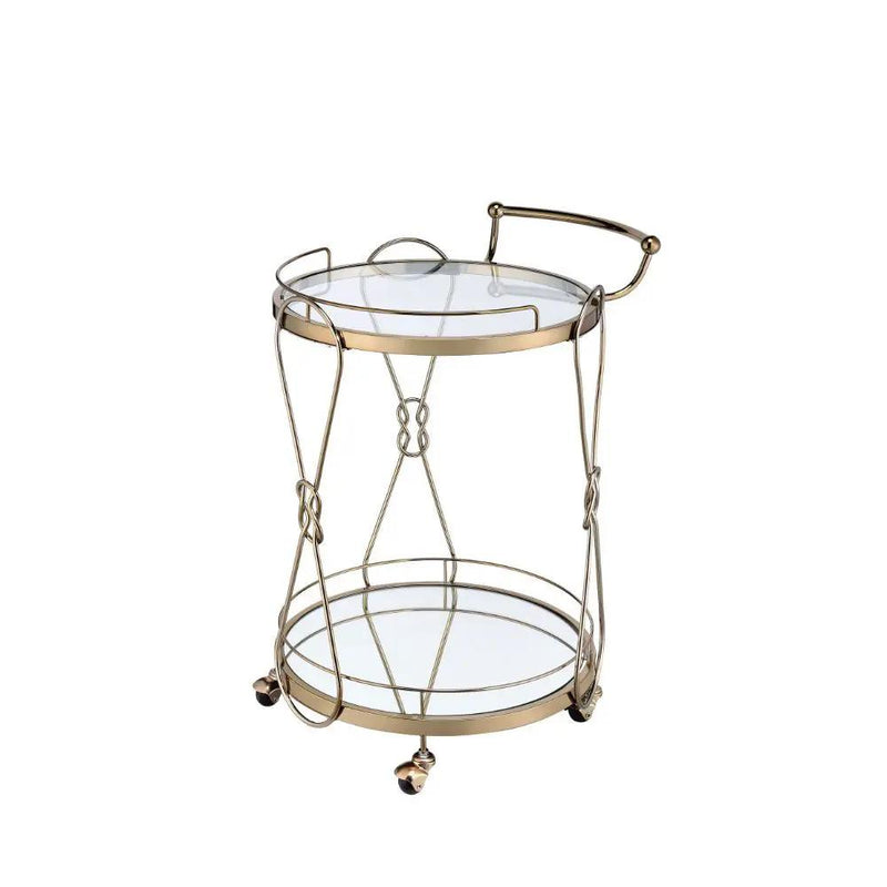 Zekera - Serving Cart - Champagne by Unique Piece Furniture
