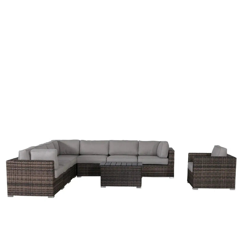 Stylish Entertainment Sectional Set, Outdoor Living by Unique Piece Furniture