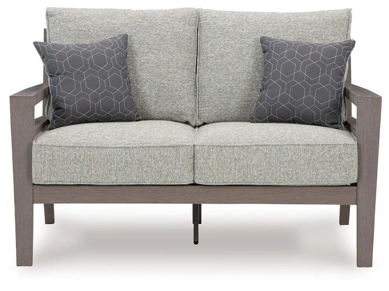 Hillside Barn - Loveseat W/Cushion - Gray / Brown by Unique Piece Furniture