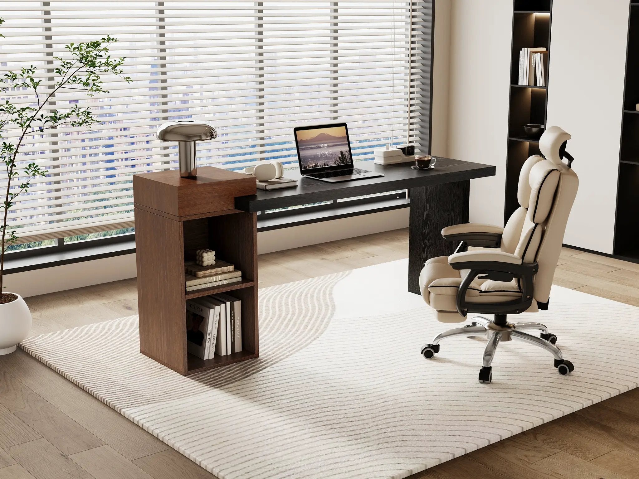 Modern Two-Tone Sofa Side Table by HouseOfZazla