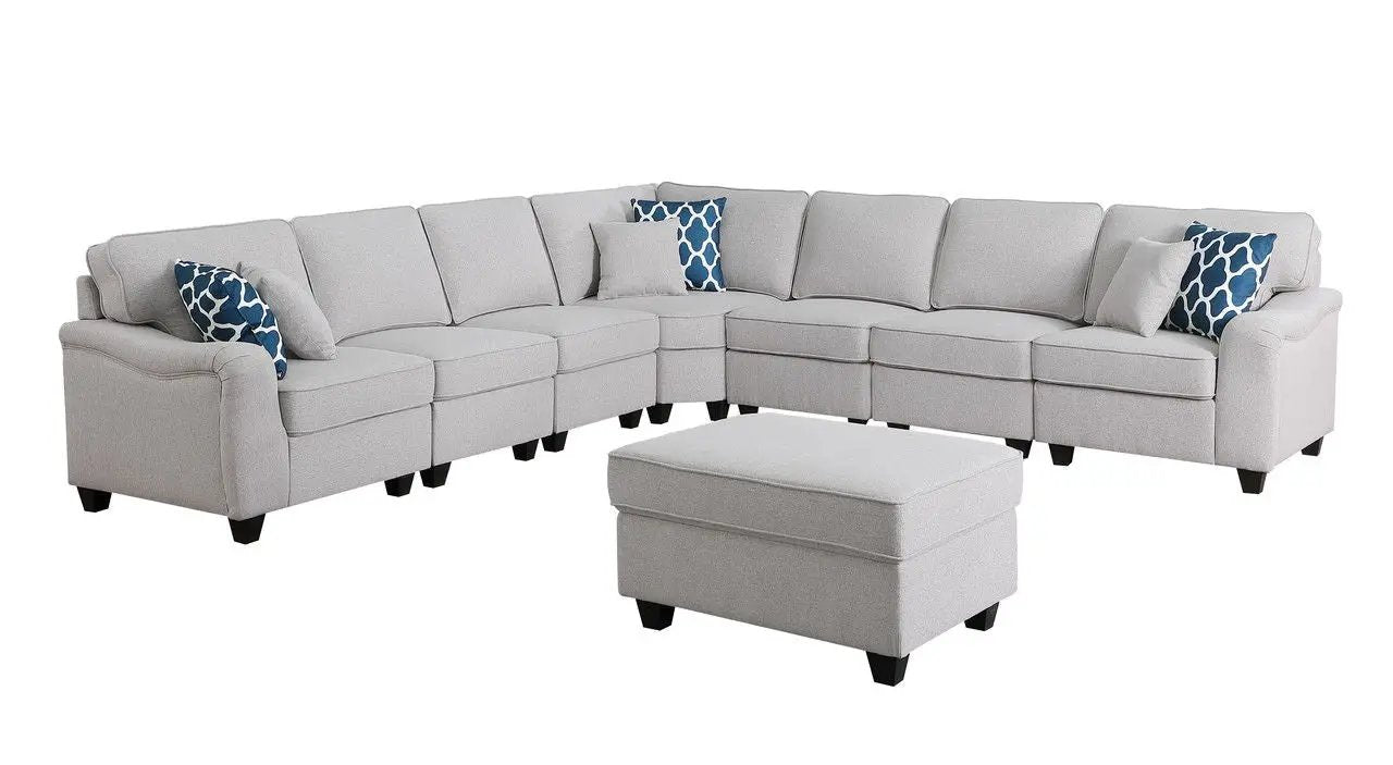 Leo - Comfor Modular Sofa And Ottoman by HouseOfZazla