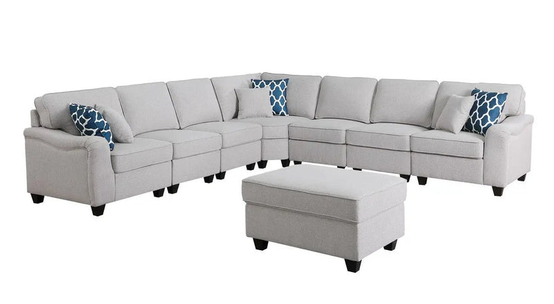 Leo - Comfor Modular Sofa And Ottoman by HouseOfZazla