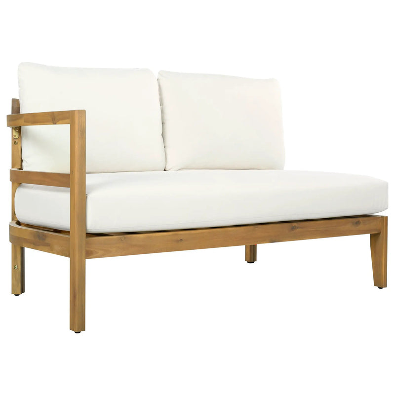 Outdoor Acacia Wood 7-Seater Sectional Sofa Set by HouseOfZazla