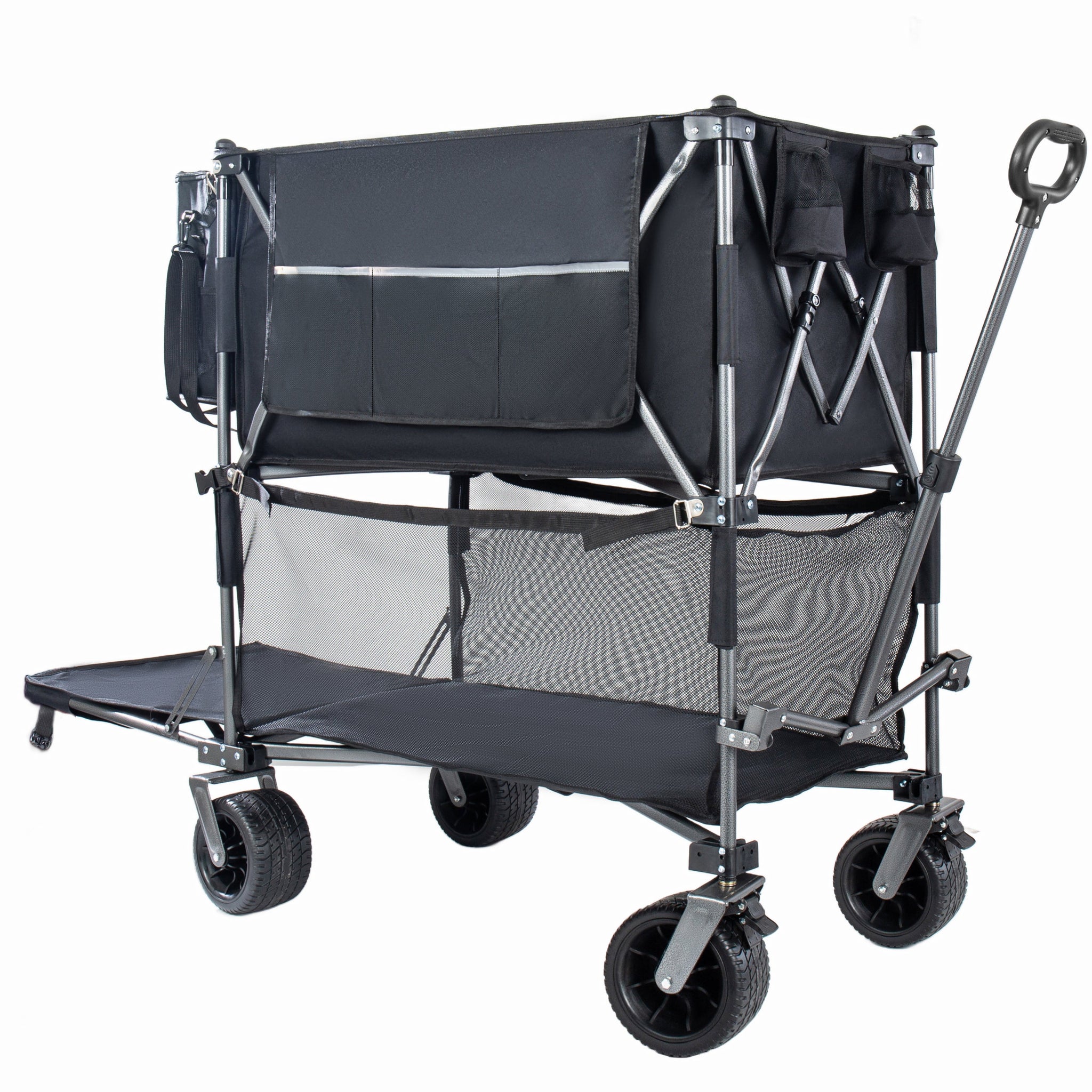 55" Heavy Duty Double-Layer Wagon with Brakes by HouseOfZazla