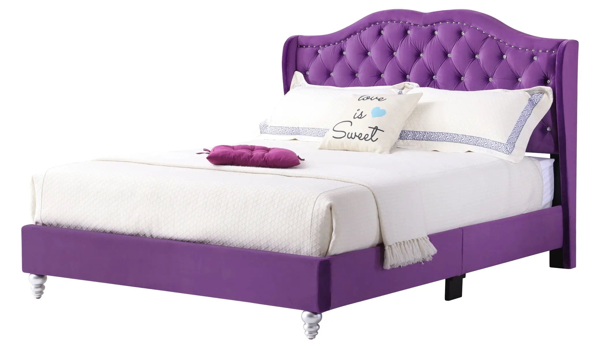 Upholstered Bed Transitional by HouseOfZazla