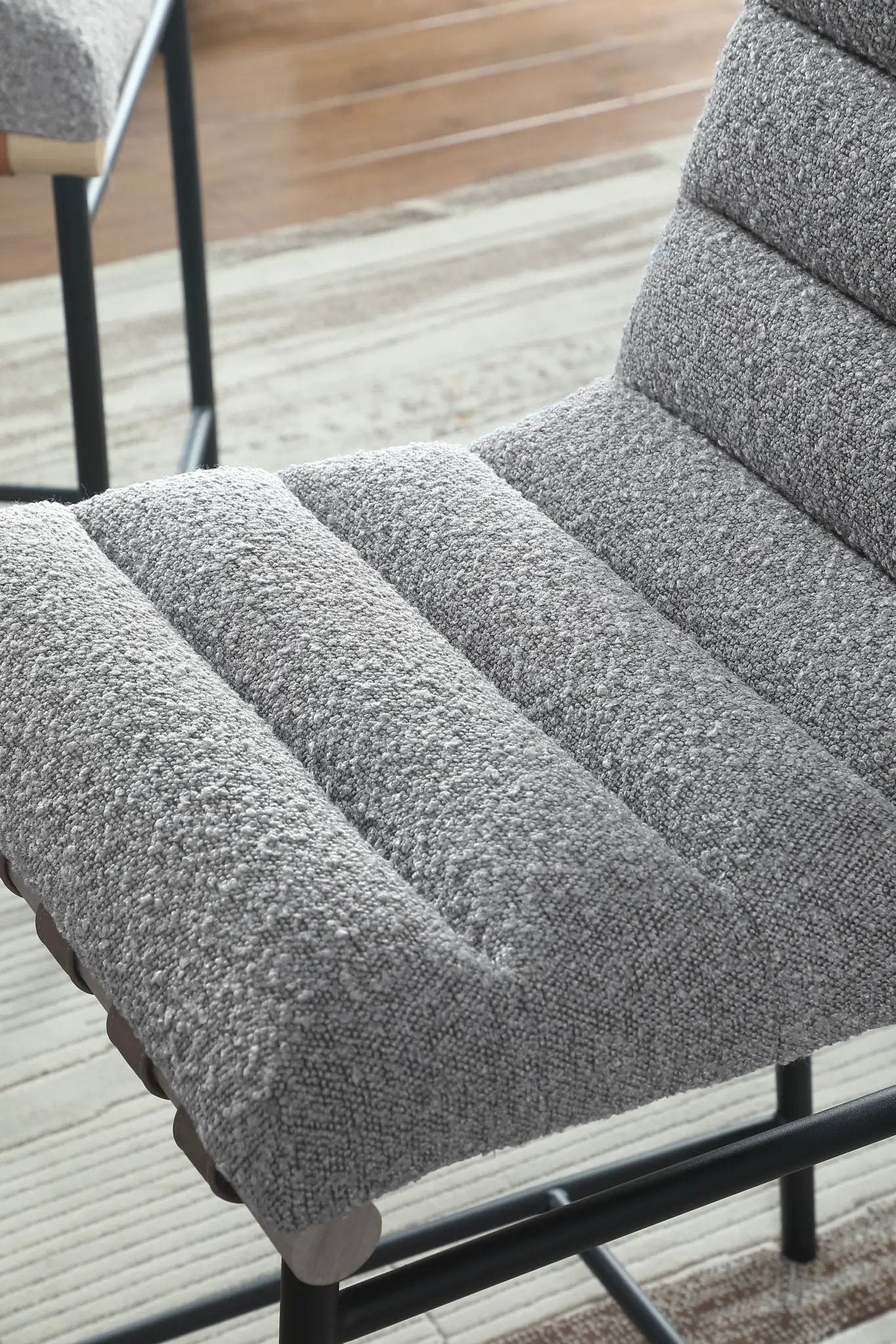 Lahni - 17" Boucle Fabric Counter Height Chair by Unique Piece Furniture