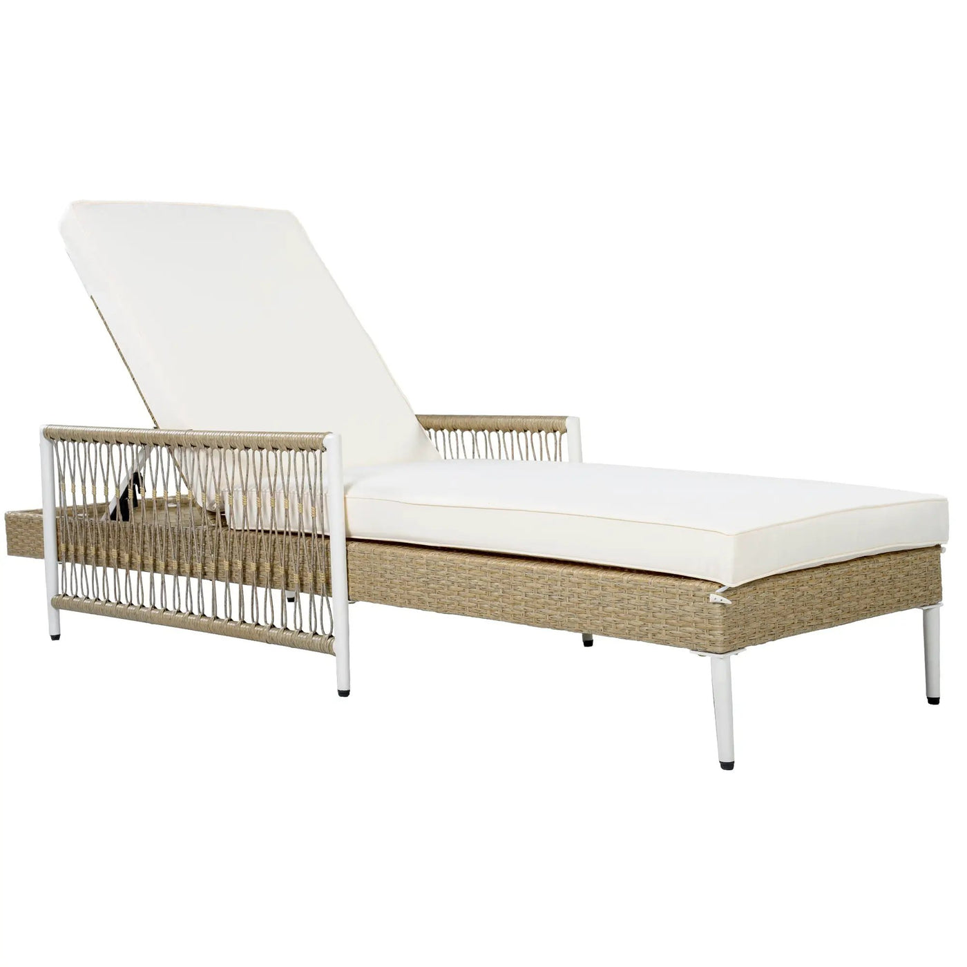 TOPMAX Outdoor All-Weather PE Rattan Chaise Lounge by HouseOfZazla