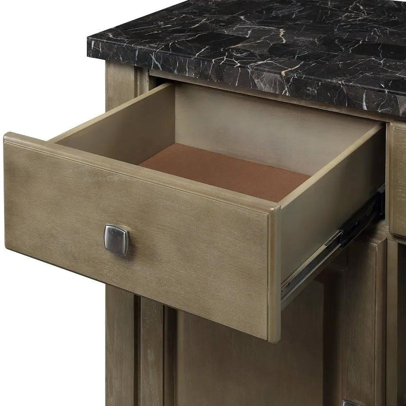 Charnell - Server - Marble Top & Oak by Unique Piece Furniture