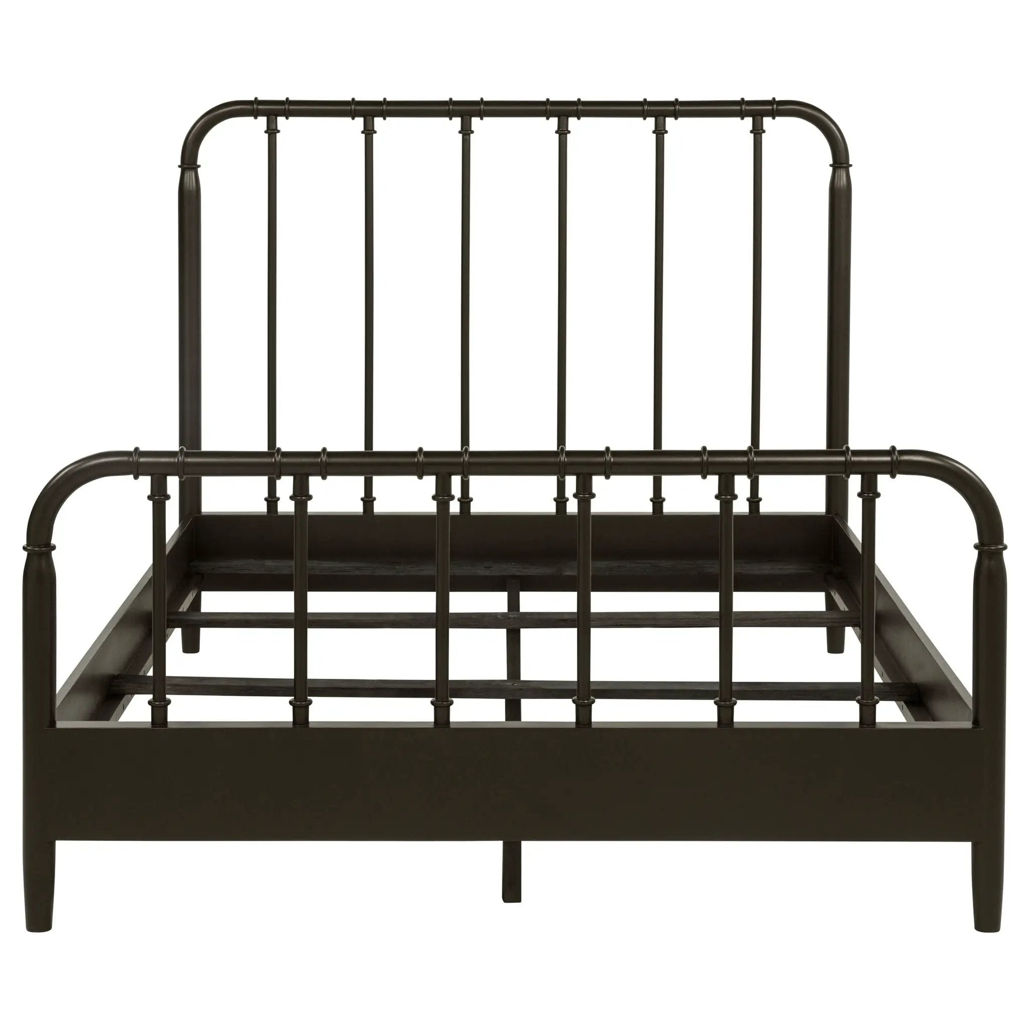Rocco All Wood Water Pipe Open Frame Eastern King Bed Dark Bronze by Unique Piece Furniture