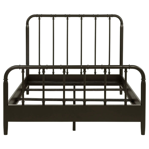 Rocco All Wood Water Pipe Open Frame Eastern King Bed Dark Bronze