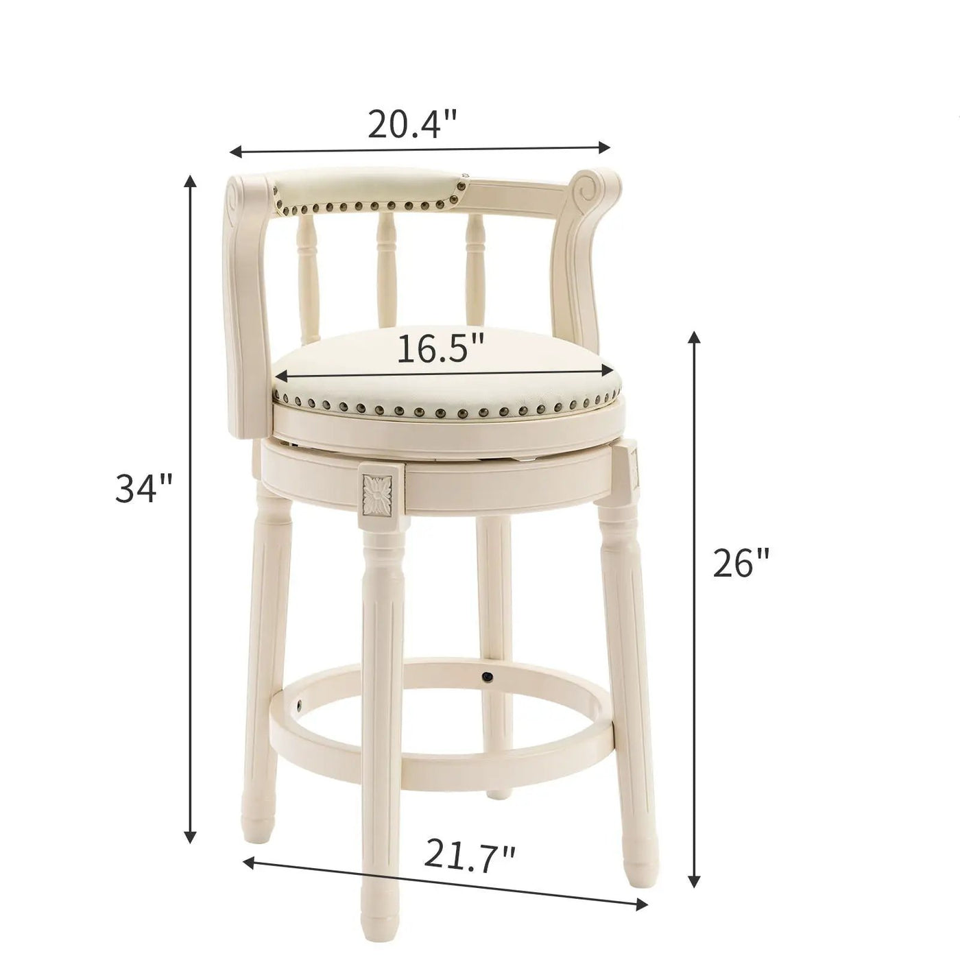 Wooden Bar Stool by Unique Piece Furniture