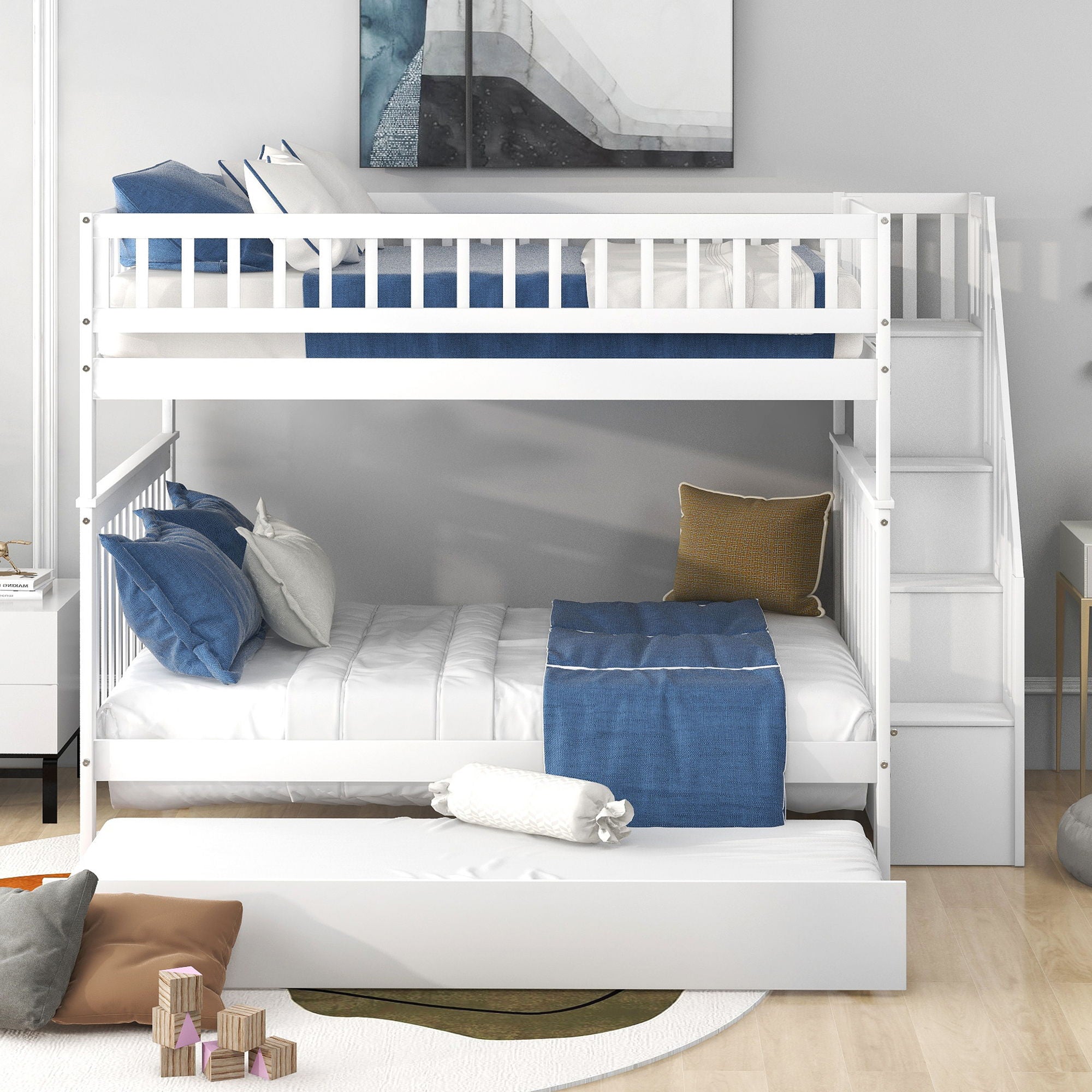 Bunk Bed With Staircase by HouseOfZazla