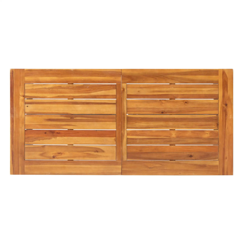 Catriona 3 Piece Wood Outdoor Dining Set - Teak by HouseOfZazla