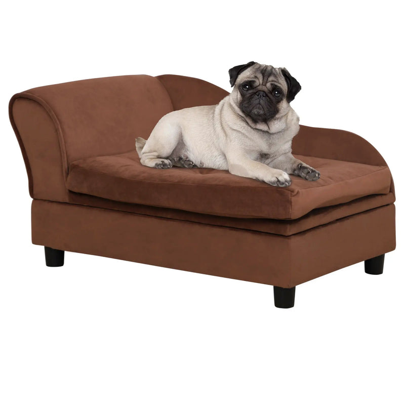 PawHut Luxury Fancy Dog Bed for Small Dogs with Hidden Storage by HouseOfZazla