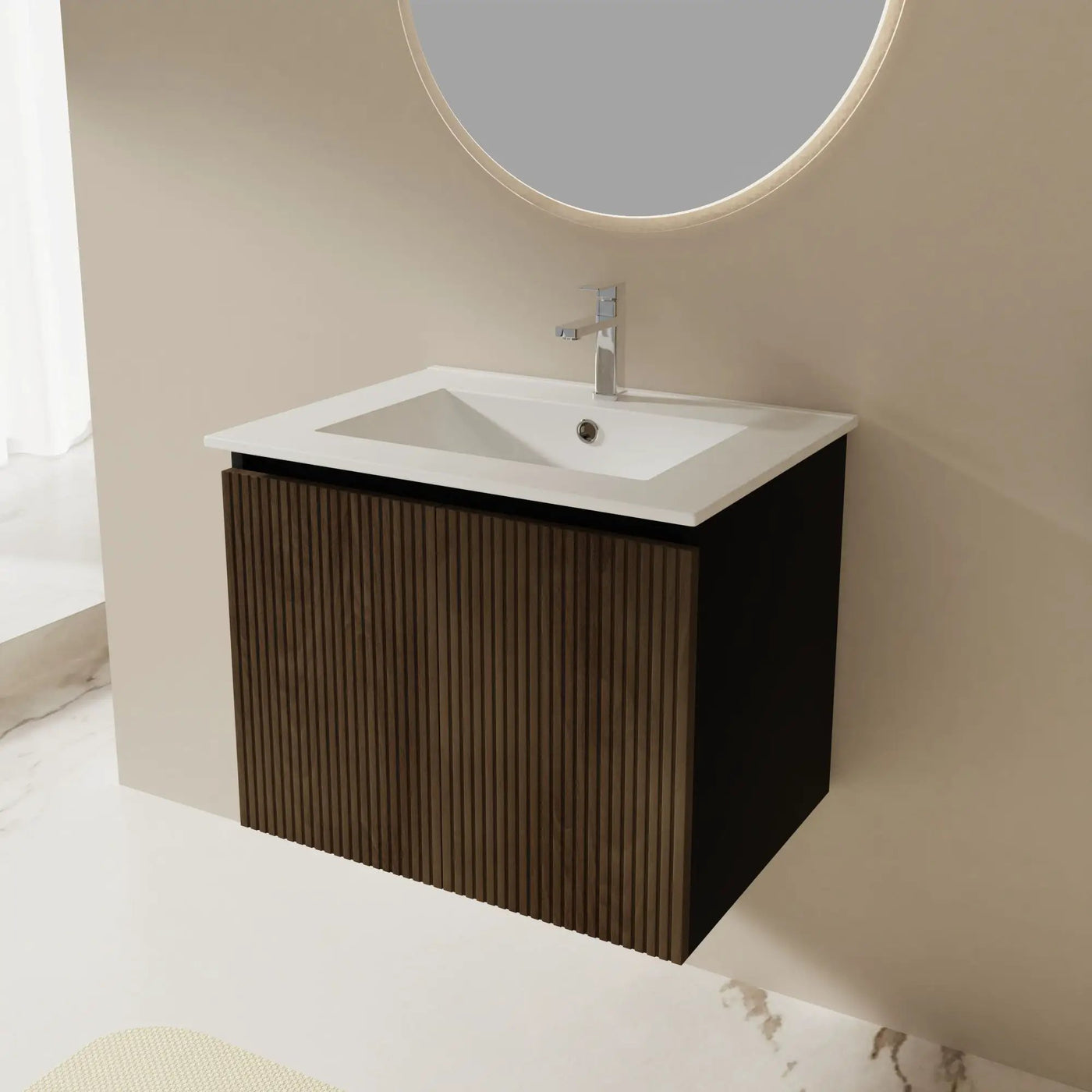 Floating Bathroom Vanity Combo, Towel Rack by Unique Piece Furniture