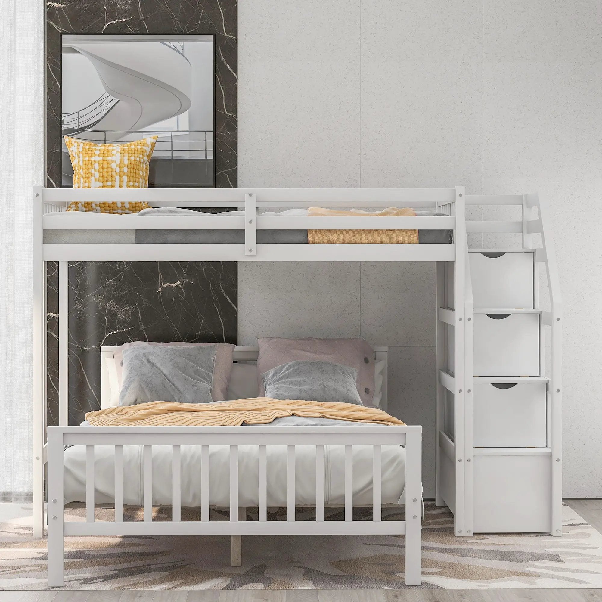 Loft Bed With Staircase And Storage by Unique Piece Furniture