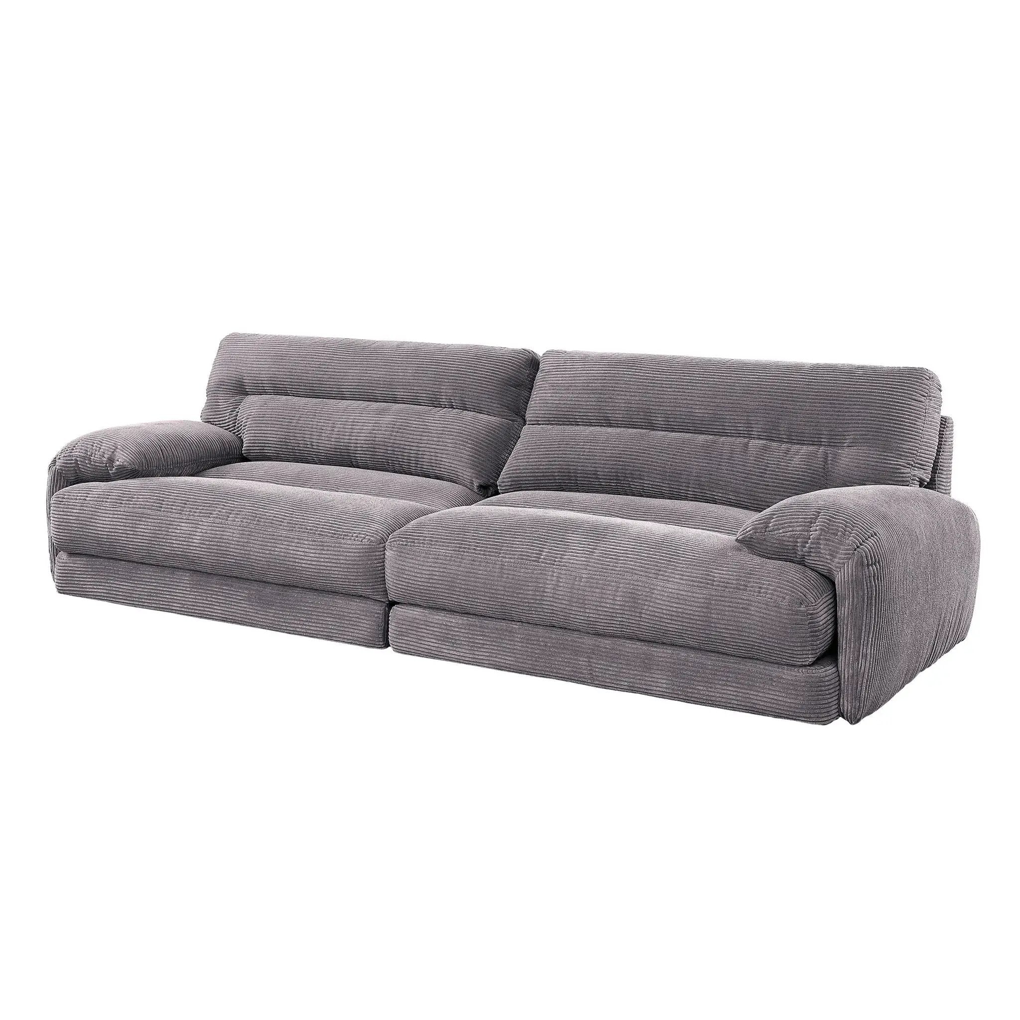 Cadenza - Corduroy Loveseat - Gray by Unique Piece Furniture
