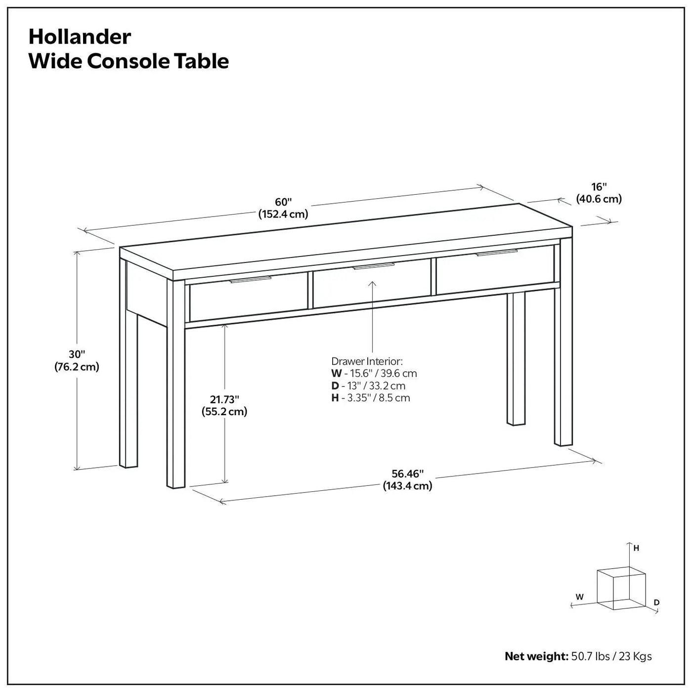 Hollander - Wide Console Table by Unique Piece Furniture