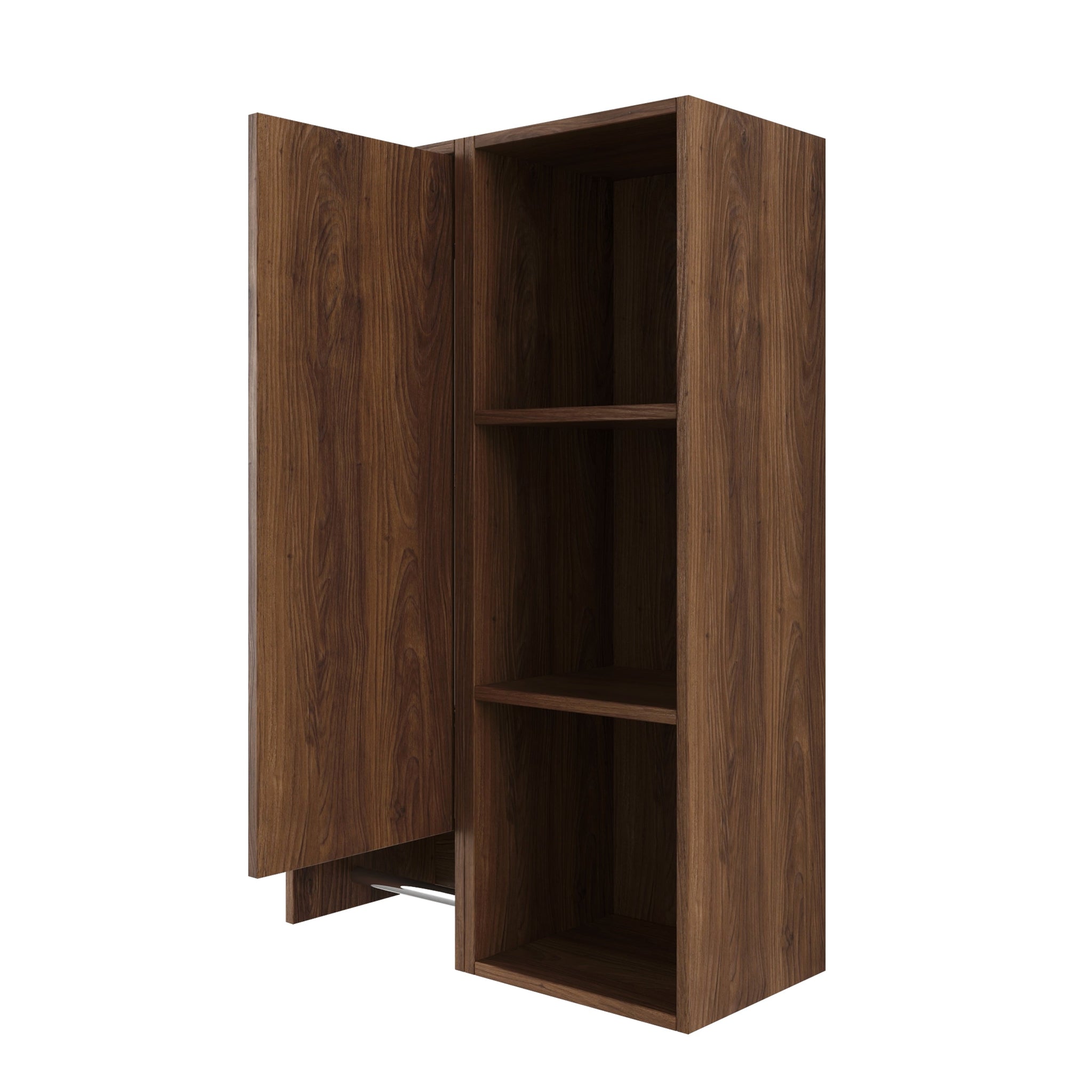 24 Inch Wall-Mounted Side Cabinet and Storage Shelves Combination by HouseOfZazla
