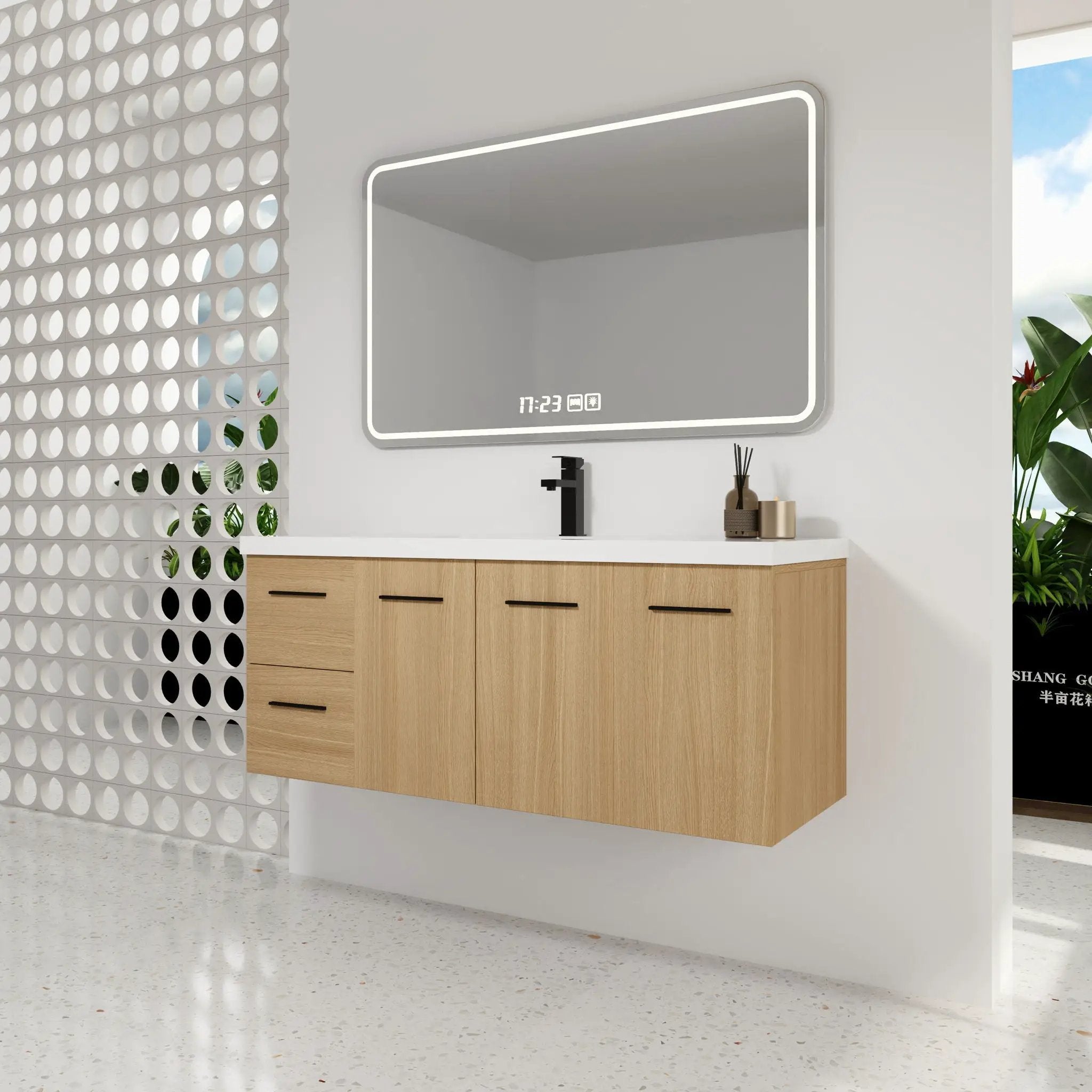 Floating Bathroom Vanity With Sink, Modular Cabinet by Unique Piece Furniture