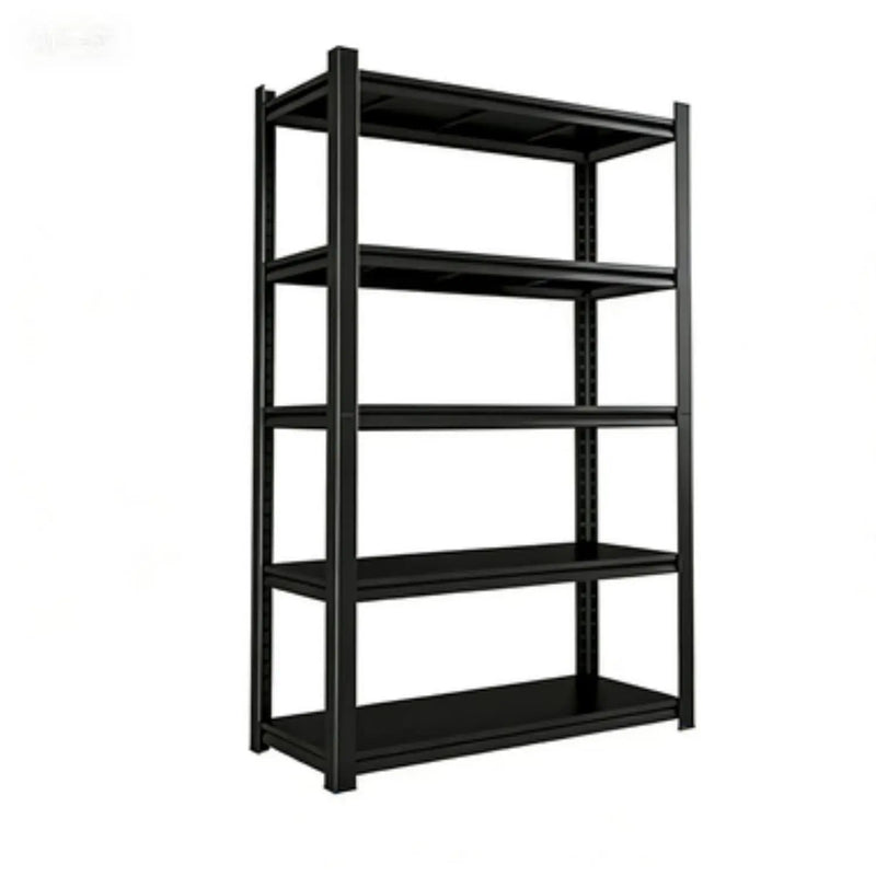 Shelves With 5 Removable Dividers, Durable For Garage - Black by HouseOfZazla