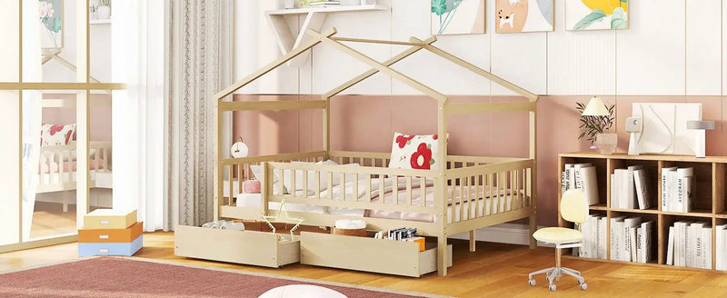 House Bed With 2 Drawers by HouseOfZazla