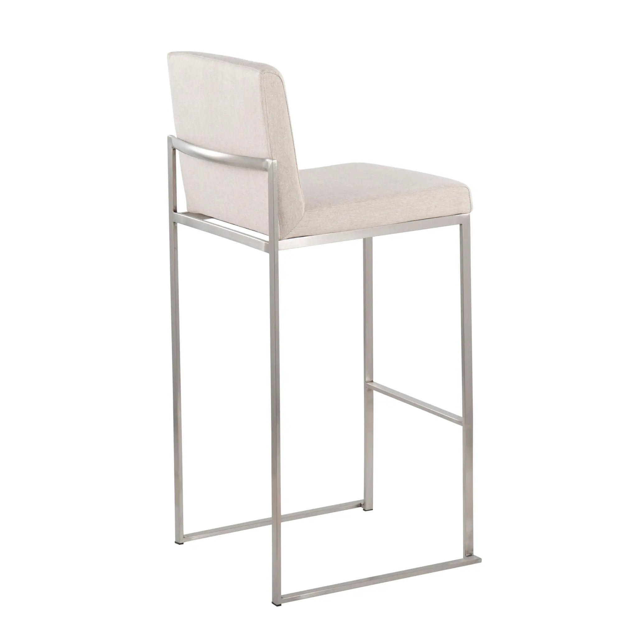 Fuji - Contemporary And Modern Elegance High Back Barstool by HouseOfZazla