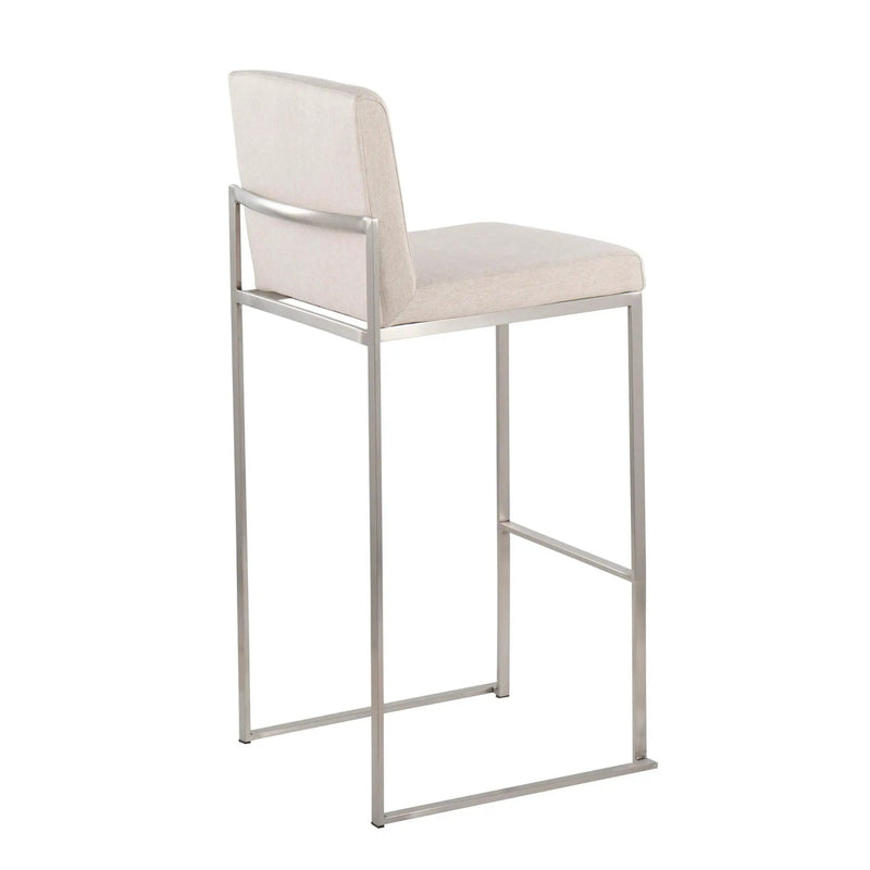 Fuji - Contemporary And Modern Elegance High Back Barstool by HouseOfZazla