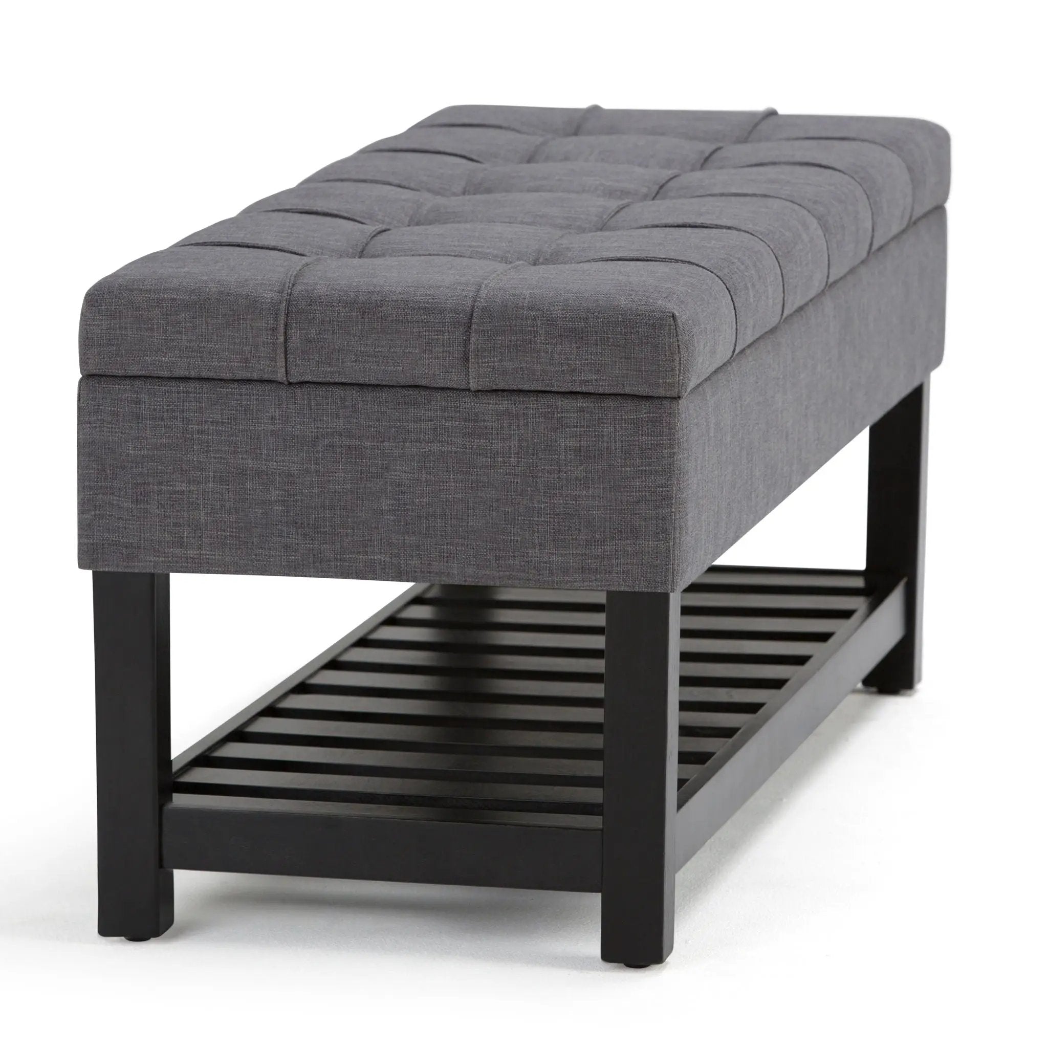 Saxon - Upholstered Transitional Storage Ottoman Bench by Unique Piece Furniture
