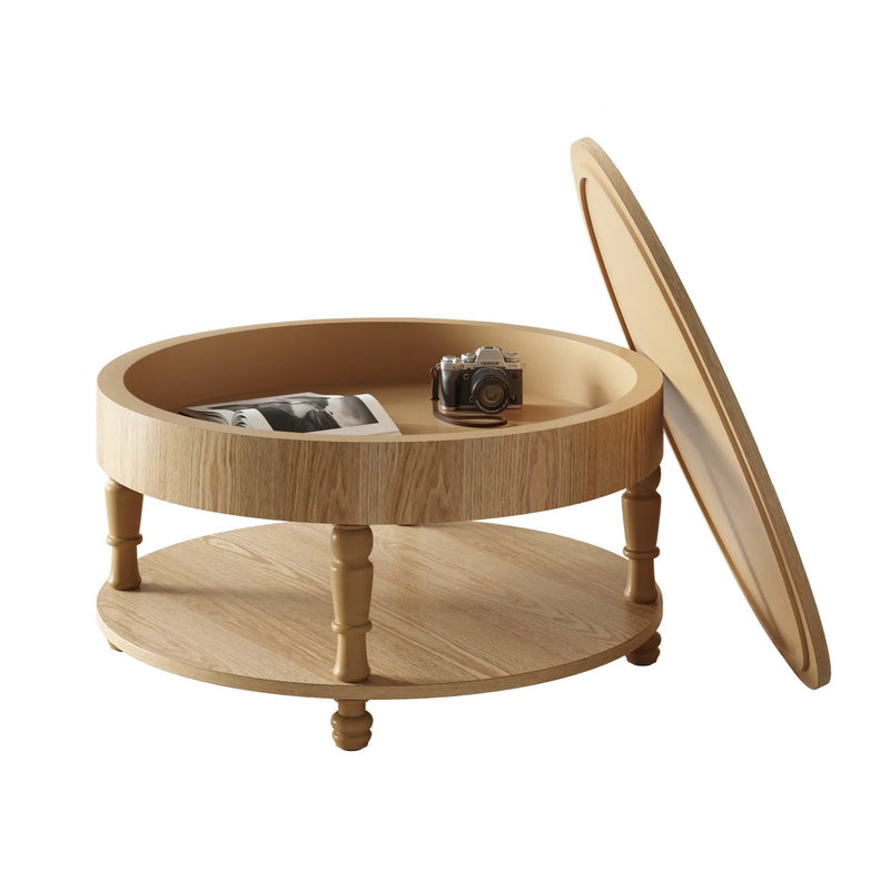 Coffee Table with Dual Storage for Living Room by HouseOfZazla