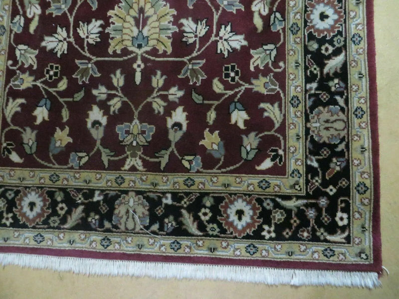4' X 6' Handmade Finely Knotted Indian Agra Pattern Wool Rug Nice by Jewel Rugs