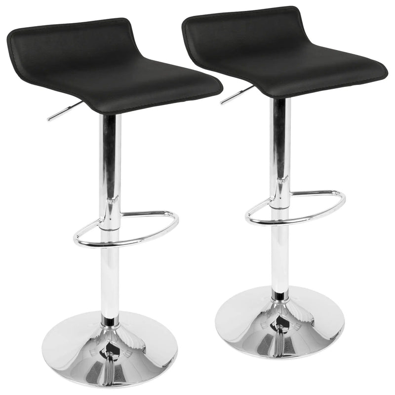 Ale - Contemporary Adjustable Barstool (Set of 2) by HouseOfZazla