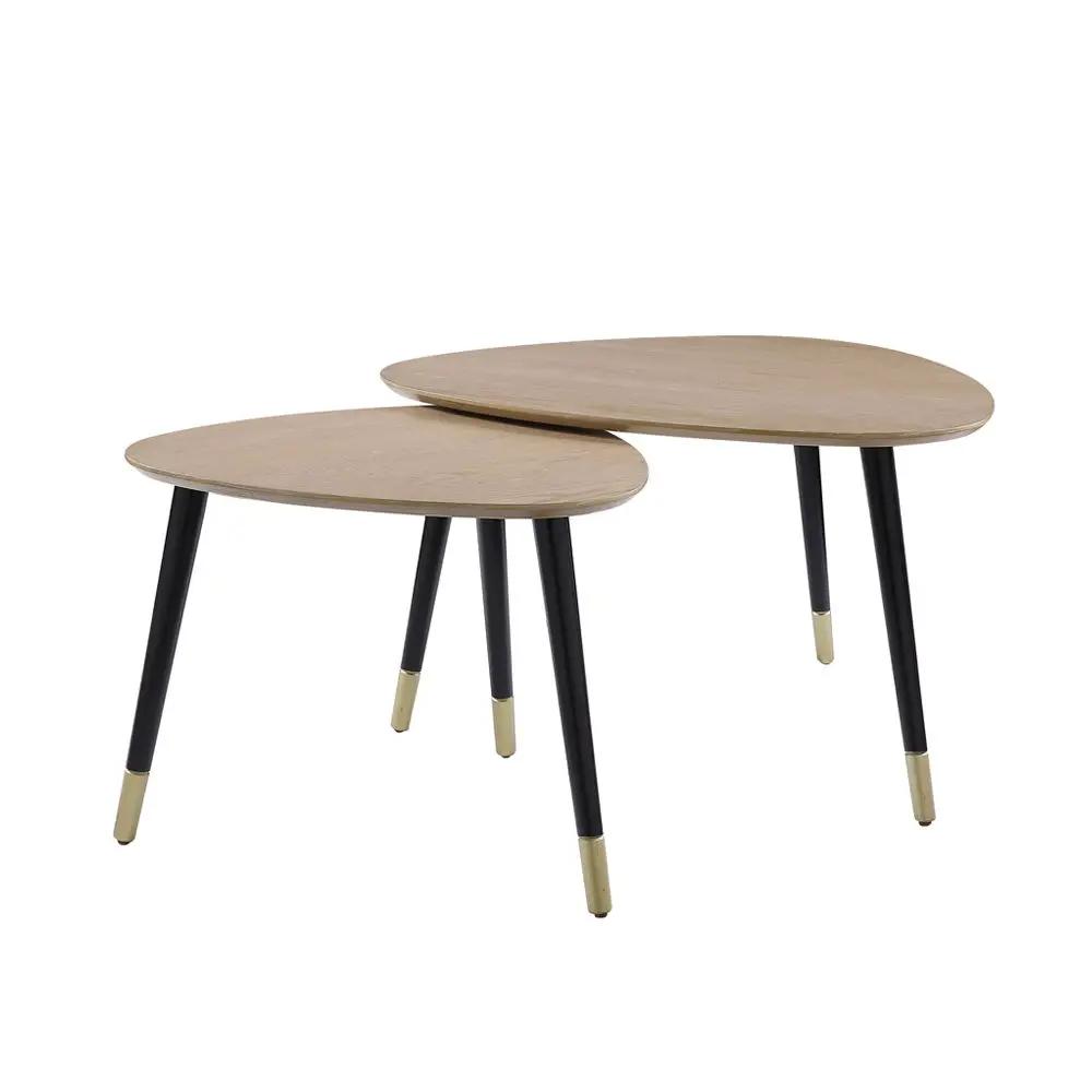 Allison - Nesting Table Set - Natural & Black by Unique Piece Furniture