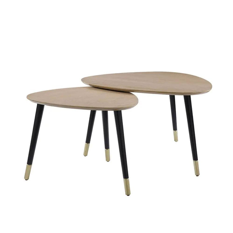 Allison - Nesting Table Set - Natural & Black by Unique Piece Furniture