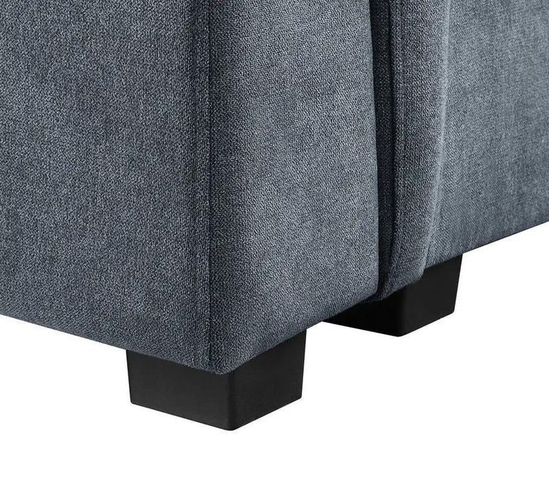 Isla - Fabric Sectional Sofa With Ottoman by HouseOfZazla