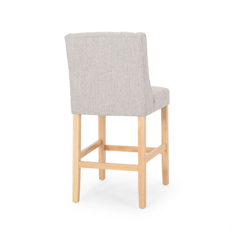 Vienna Contemporary Fabric Tufted & Wingback Counter Stools (Set of 2) by HouseOfZazla