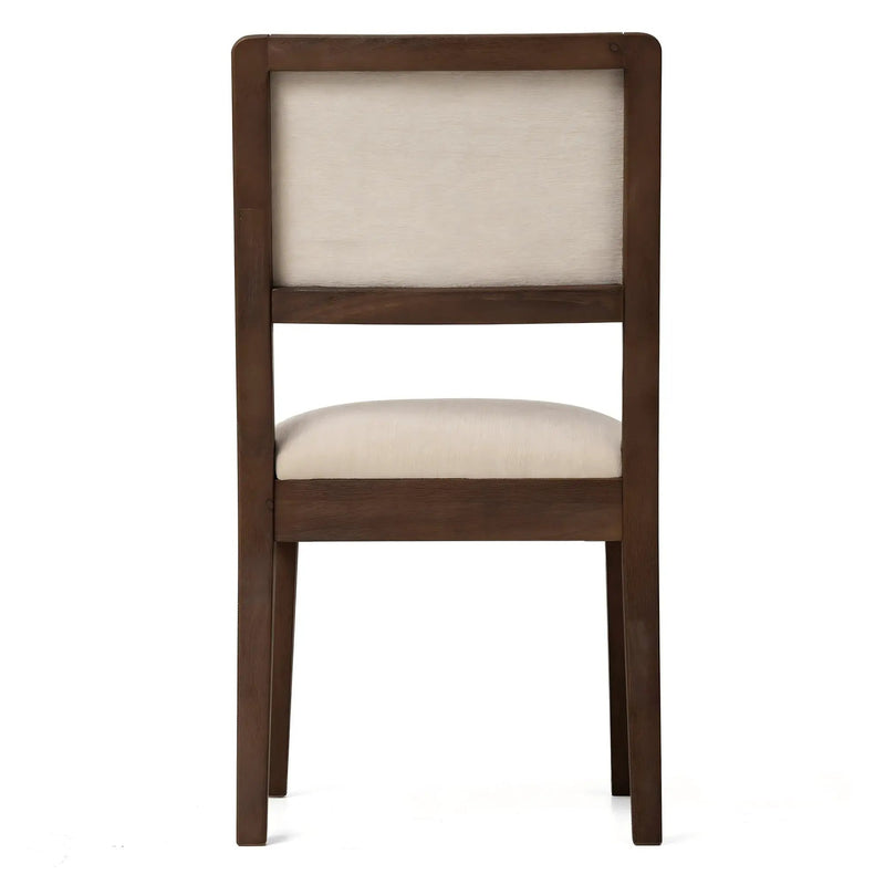 Set of 2 Compact Rubber Wood Dining Chairs, photo 6 of 10