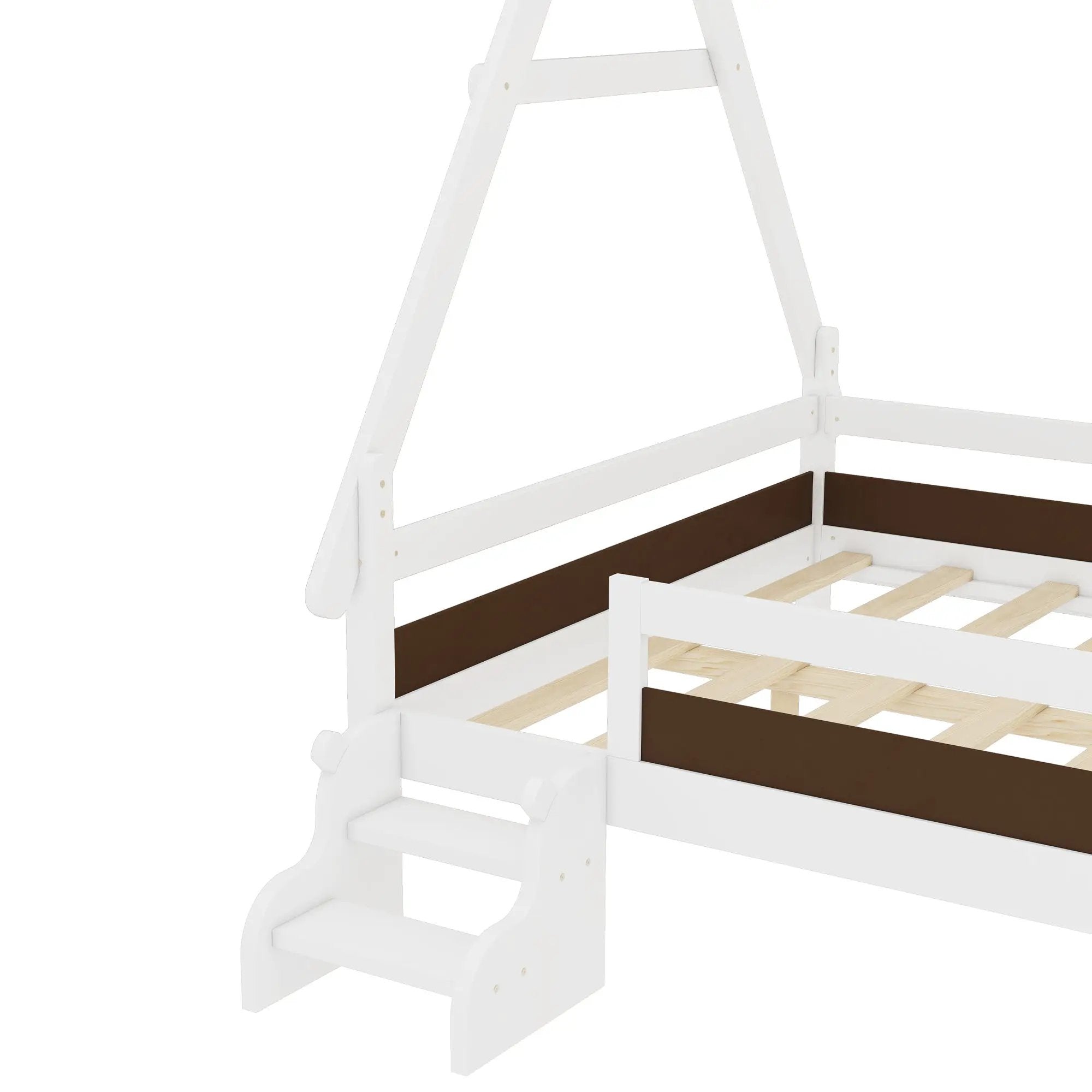 Full House Platform Bed with Stairs by HouseOfZazla