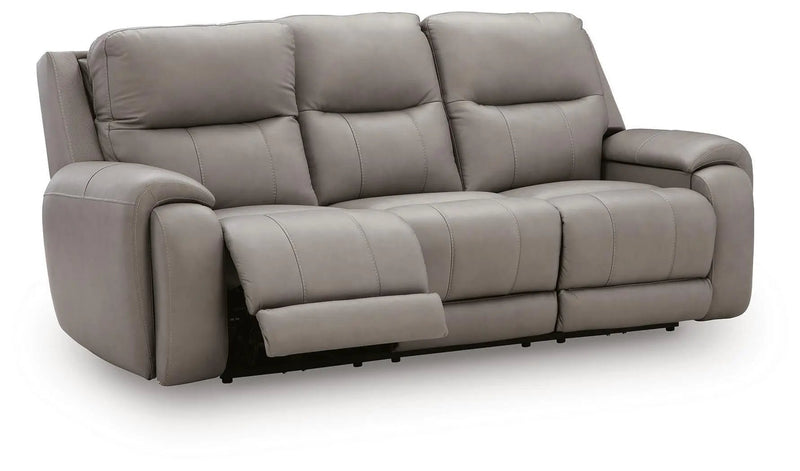 Real Moments - Power Reclining Sofa With Audio Seating - Ash by Unique Piece Furniture